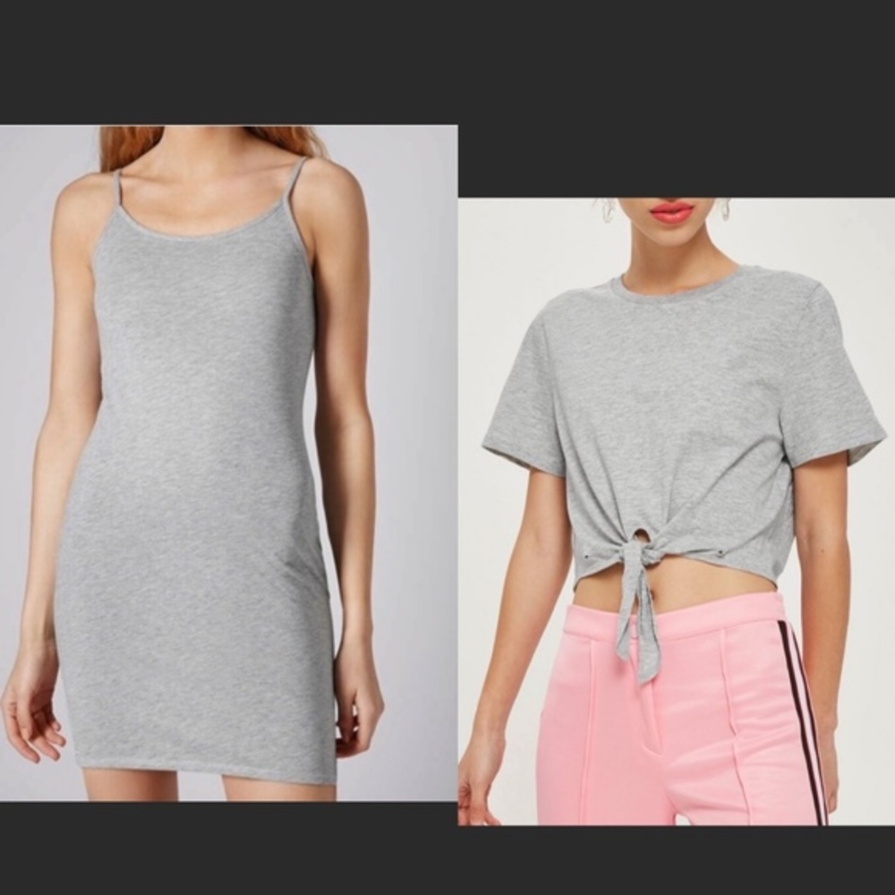 Topshop Bodycon Dress and Crop Top